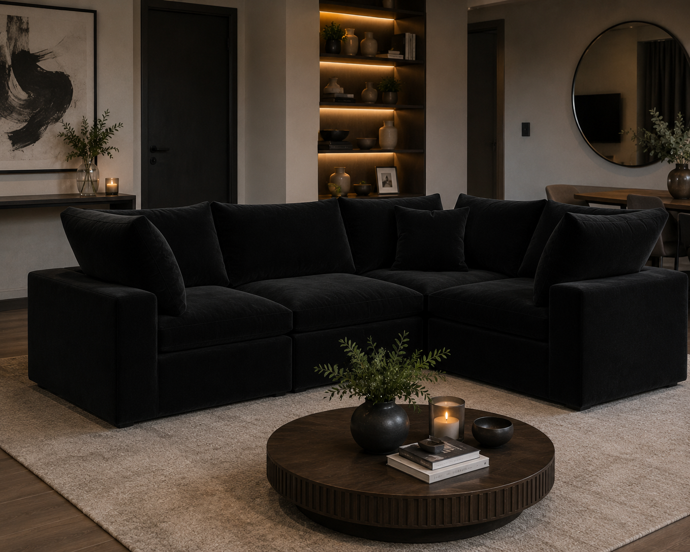 Lunara Cloud Closed End Corner Sofa