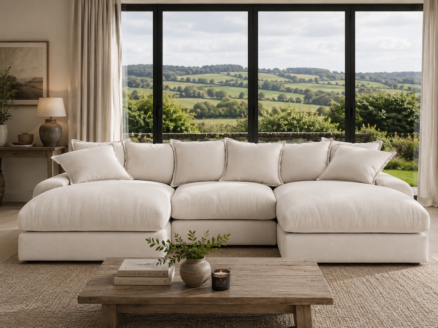 Milo Modular U Shape Chaise Sofa