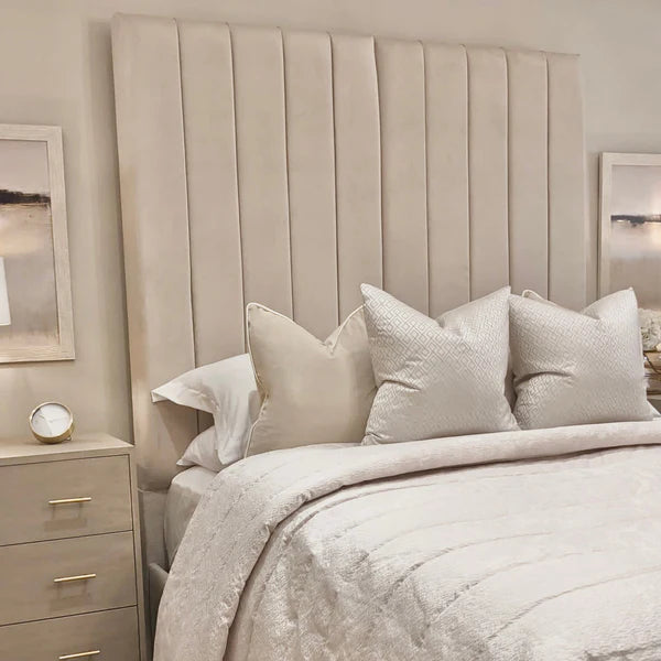 Zana Vanilla Panelled Bed