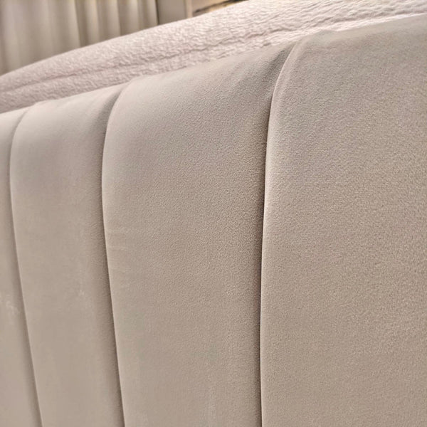 Zana Vanilla Panelled Bed