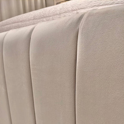 Isla Vanilla Luxe Ottoman  Panelled Bed