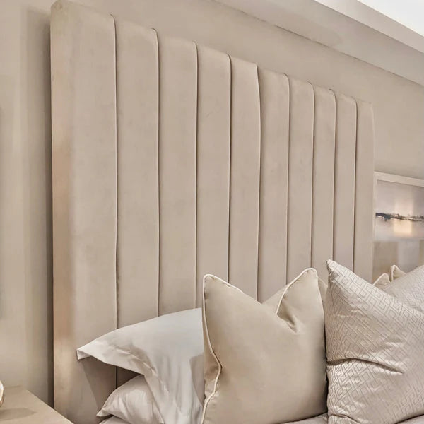 Zana Vanilla Panelled Bed