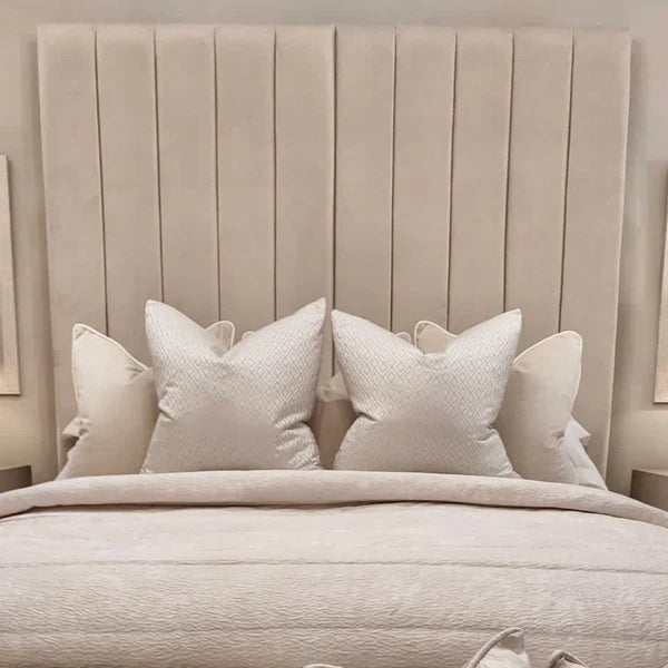 Zana Vanilla Panelled Bed